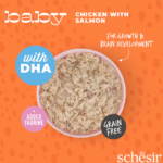 Schesir Baby Complete Chicken & Salmon in Broth for Kittens 70g - Image 2