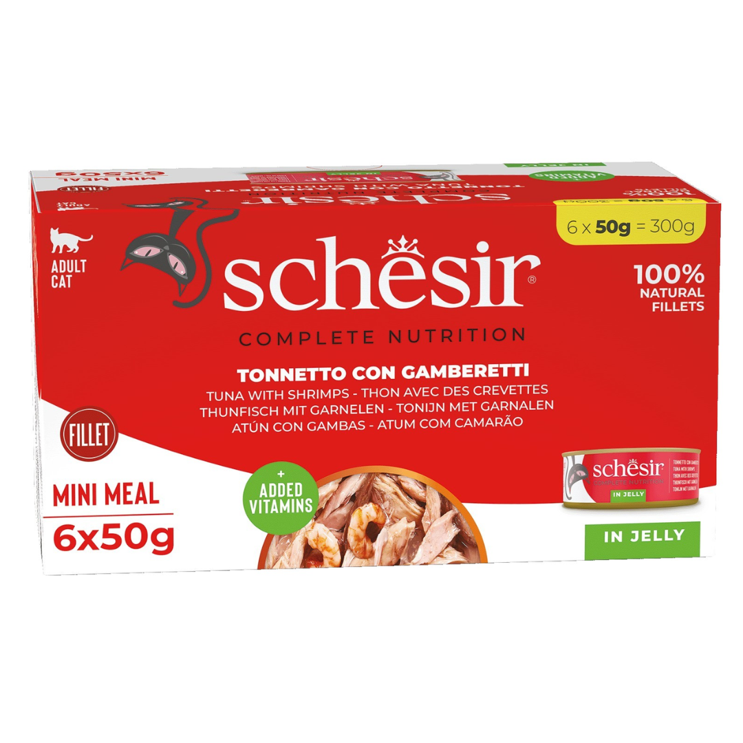 Website_background_-_2026-04-05T130348.039.png Schesir Cat Tuna & Shrimps 6 x 50g - Image 1