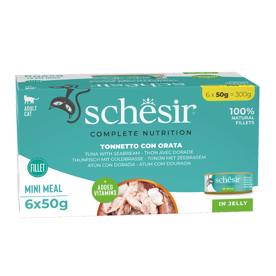 Website_background_-_2026-04-05T131130.903.png Schesir Cat Tuna & Sea Bream 6 x 50g - Image 1