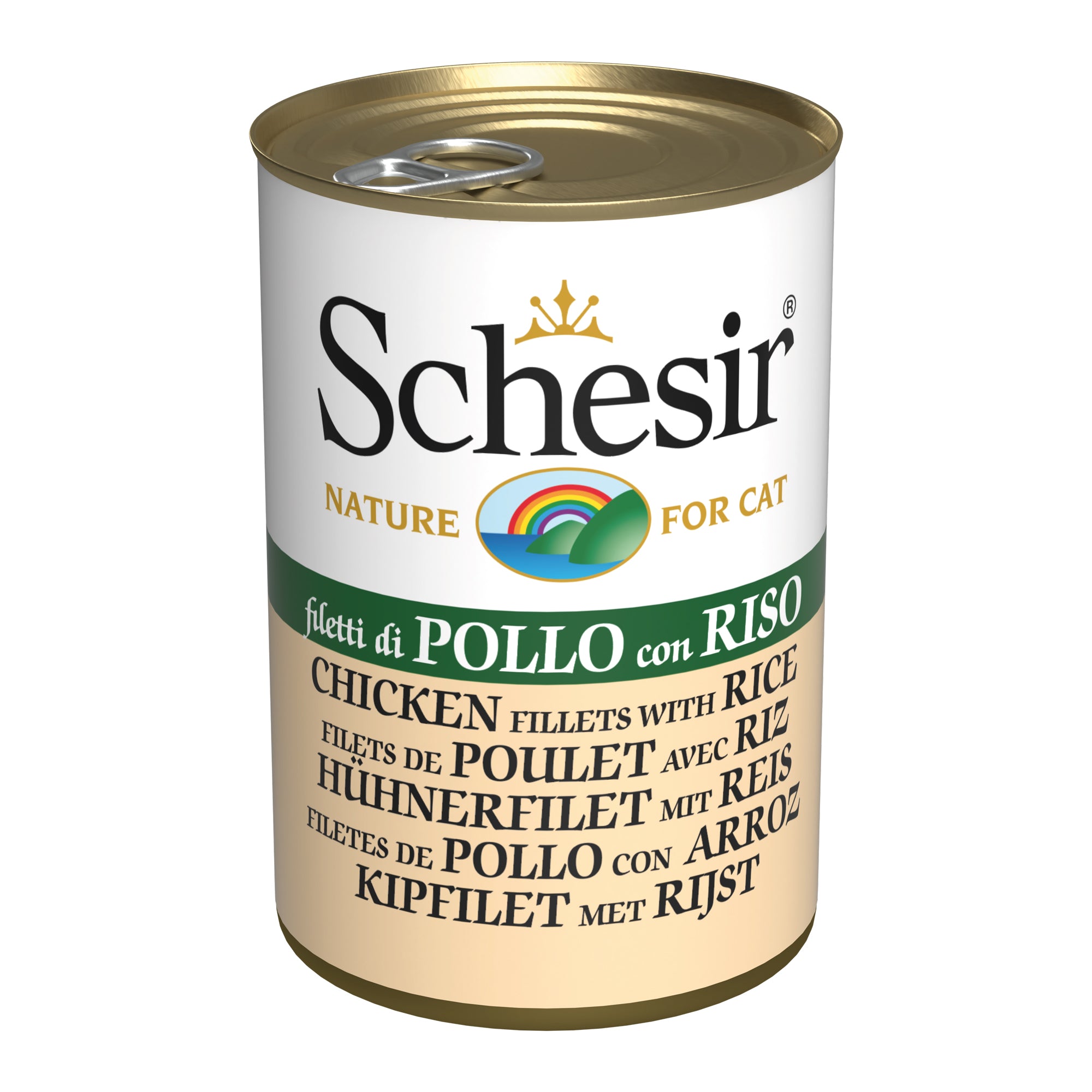 bi0q0mm1fcfccbxraepr.jpg Schesir Cat Chicken & Rice 140g Tin - Image 1
