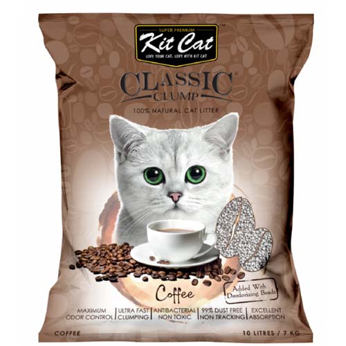 KitCatClassicClumpCoffee10L.jpg Kit Cat Clumping Cat Litter Coffee - Image 1